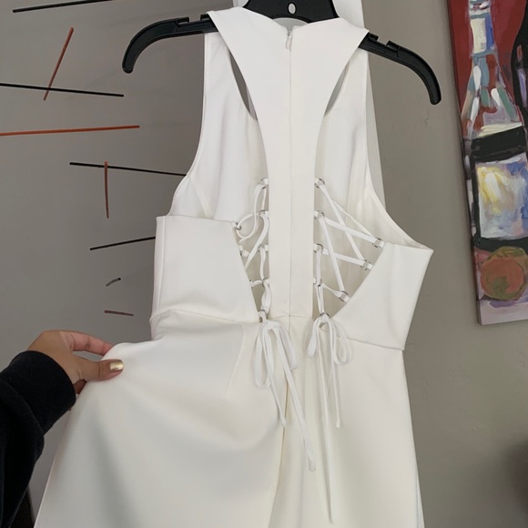 BCBG Maxazria Ely Laceup back halter dress size 10 - Picture 4 of 7